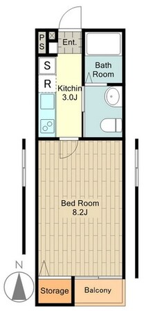 ユーウエスト国立の物件間取画像